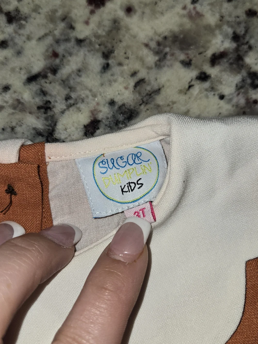 Monogrammed Orange Baby Romper with White Collar OLIVIA